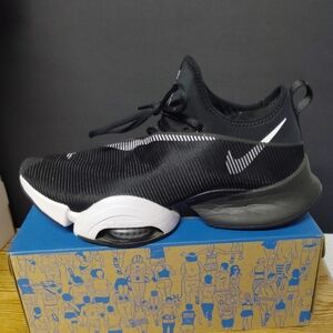 Nike Superrep Zoom Athletic Gym Black and White Running Shoes
